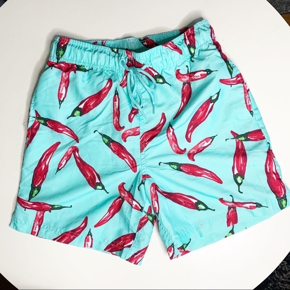 Jake Austin Men’s 6” Hot Pepper Swim Trunks Size Small - Picture 2 of 8